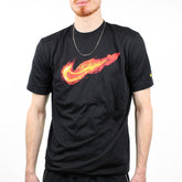 Nike Vintage Solo Swoosh Feuer T - Shirt - Farbe: Black - Größe: M - VintageR2